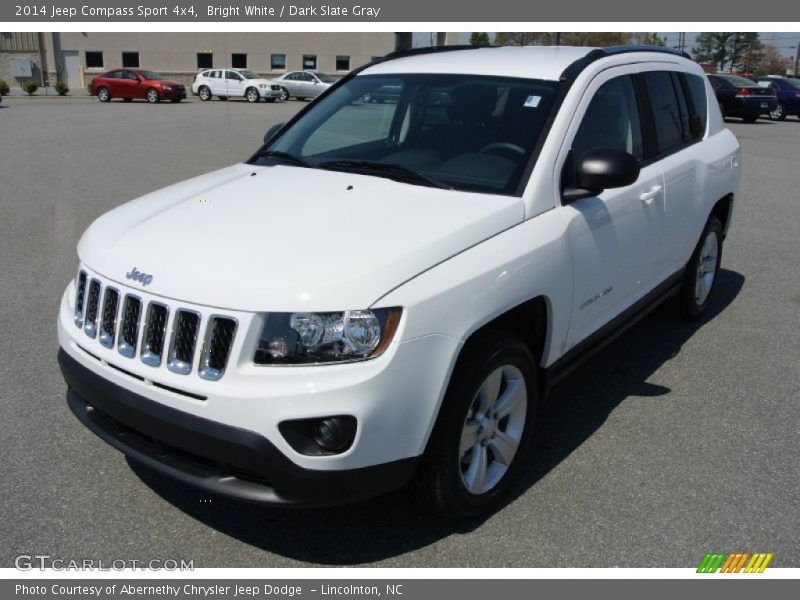 Bright White / Dark Slate Gray 2014 Jeep Compass Sport 4x4