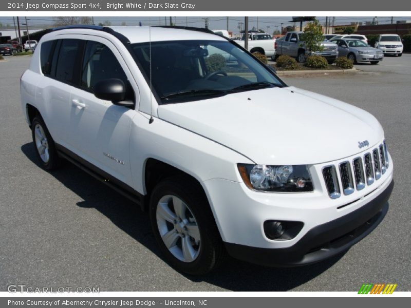 Bright White / Dark Slate Gray 2014 Jeep Compass Sport 4x4