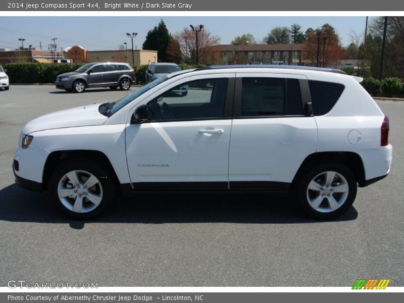 Bright White / Dark Slate Gray 2014 Jeep Compass Sport 4x4