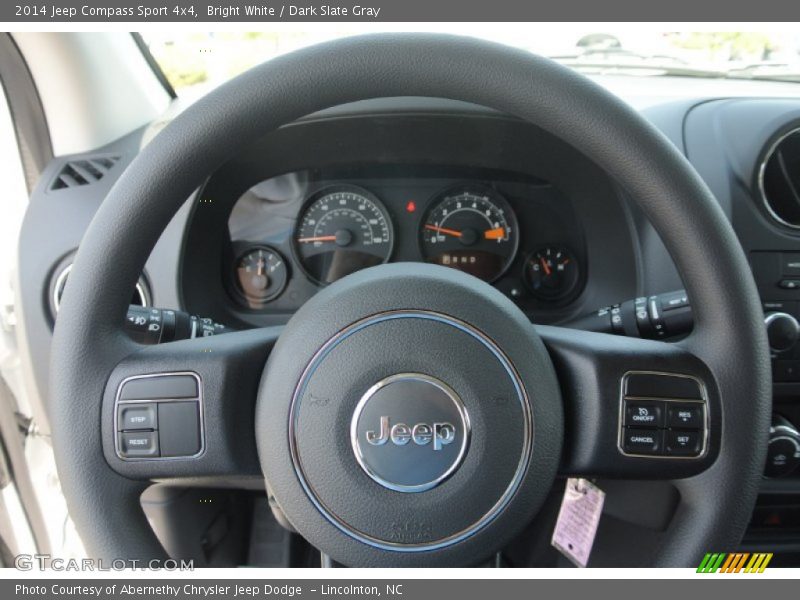Bright White / Dark Slate Gray 2014 Jeep Compass Sport 4x4
