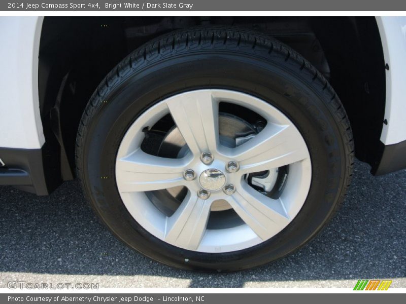 Bright White / Dark Slate Gray 2014 Jeep Compass Sport 4x4