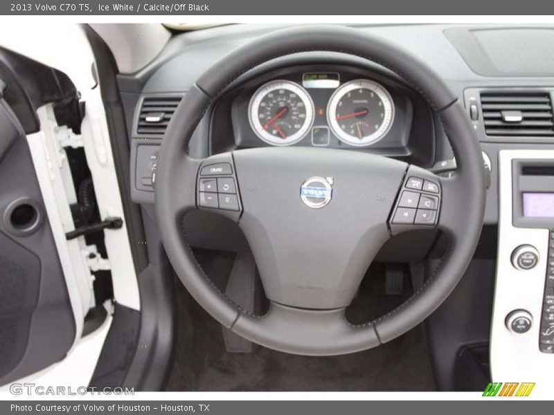 Ice White / Calcite/Off Black 2013 Volvo C70 T5