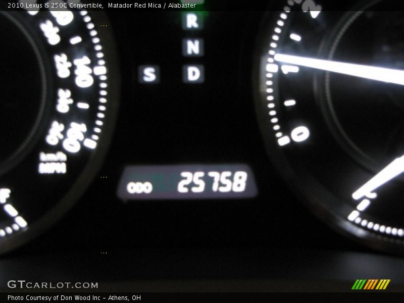 Matador Red Mica / Alabaster 2010 Lexus IS 250C Convertible