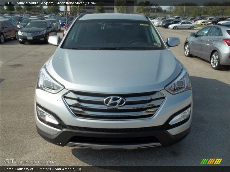 Moonstone Silver / Gray 2013 Hyundai Santa Fe Sport