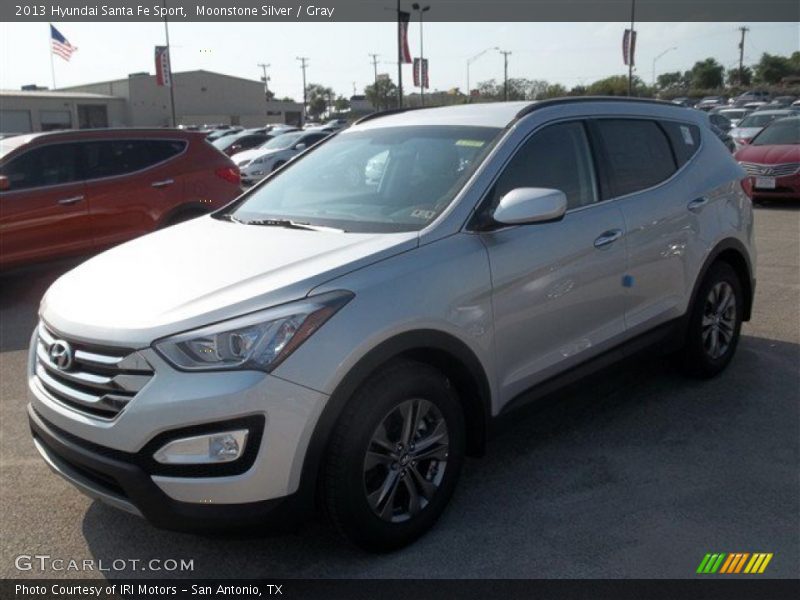 Moonstone Silver / Gray 2013 Hyundai Santa Fe Sport