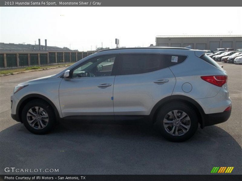 Moonstone Silver / Gray 2013 Hyundai Santa Fe Sport