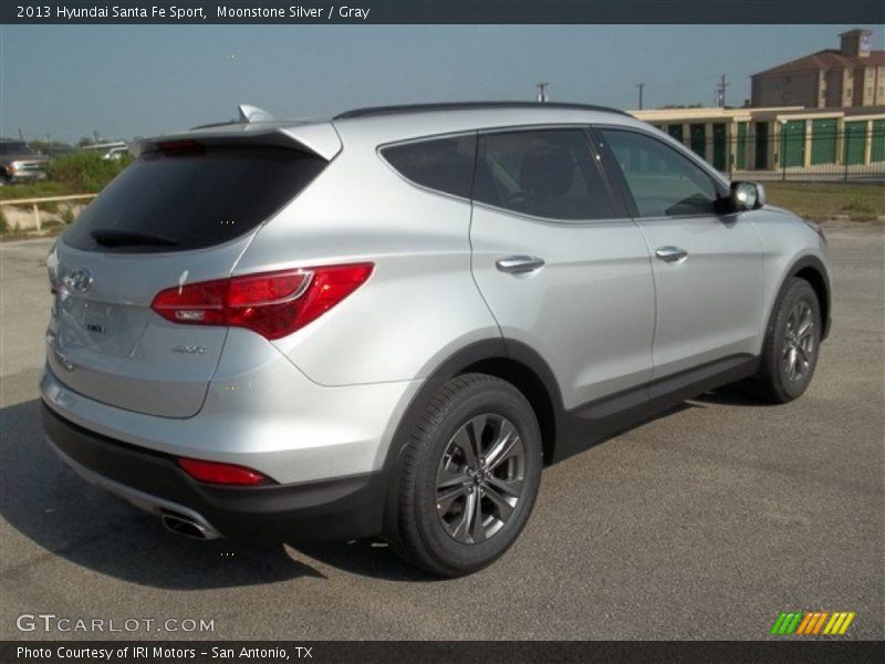 Moonstone Silver / Gray 2013 Hyundai Santa Fe Sport