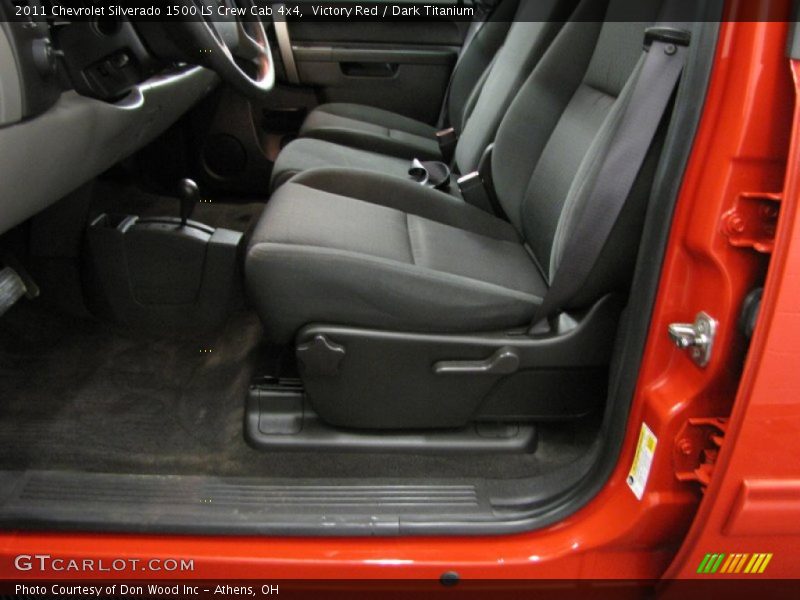 Victory Red / Dark Titanium 2011 Chevrolet Silverado 1500 LS Crew Cab 4x4