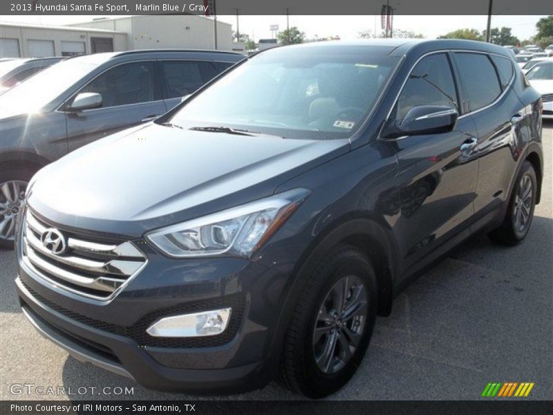 Marlin Blue / Gray 2013 Hyundai Santa Fe Sport