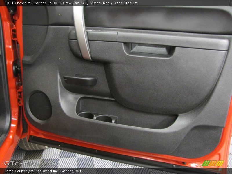 Victory Red / Dark Titanium 2011 Chevrolet Silverado 1500 LS Crew Cab 4x4