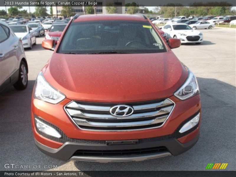 Canyon Copper / Beige 2013 Hyundai Santa Fe Sport