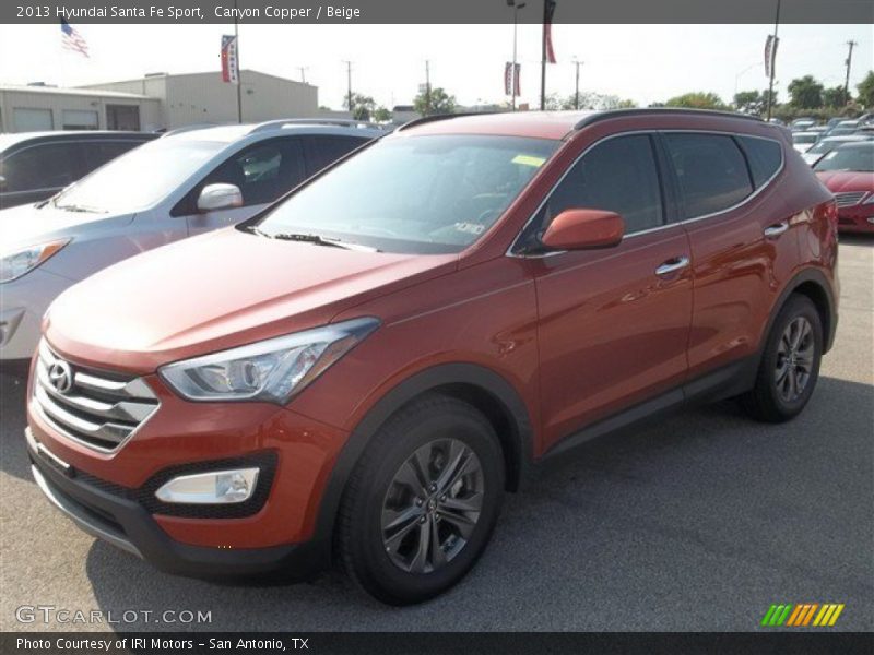 Canyon Copper / Beige 2013 Hyundai Santa Fe Sport