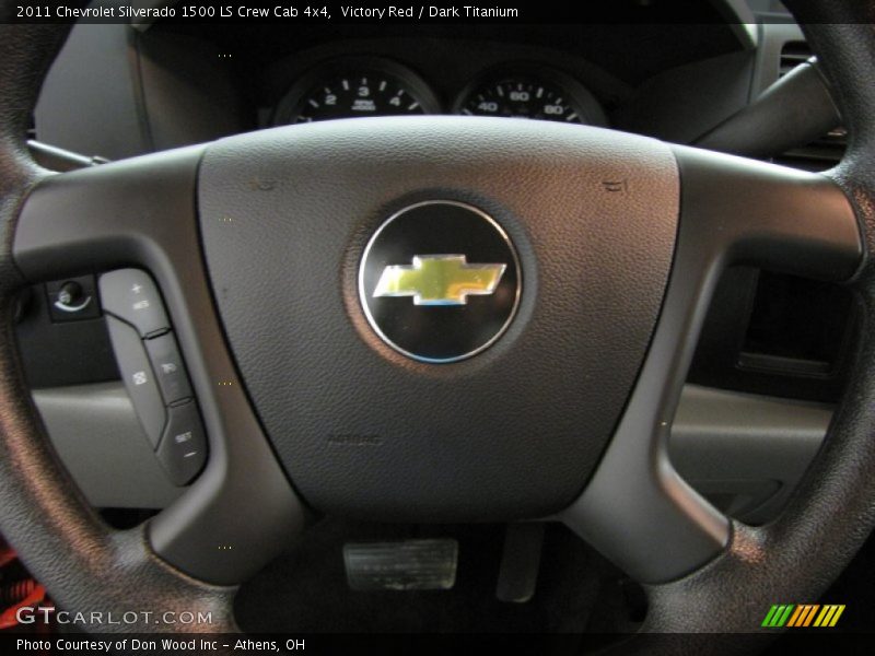 Victory Red / Dark Titanium 2011 Chevrolet Silverado 1500 LS Crew Cab 4x4