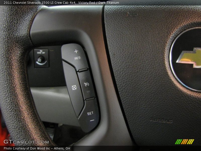 Victory Red / Dark Titanium 2011 Chevrolet Silverado 1500 LS Crew Cab 4x4