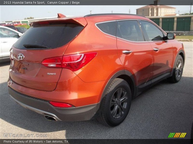 Canyon Copper / Beige 2013 Hyundai Santa Fe Sport