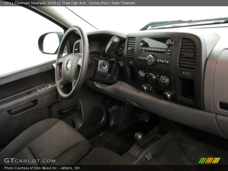 Victory Red / Dark Titanium 2011 Chevrolet Silverado 1500 LS Crew Cab 4x4