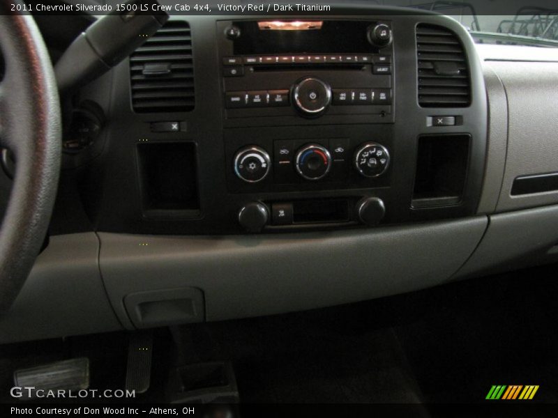 Victory Red / Dark Titanium 2011 Chevrolet Silverado 1500 LS Crew Cab 4x4