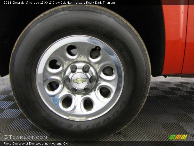 Victory Red / Dark Titanium 2011 Chevrolet Silverado 1500 LS Crew Cab 4x4