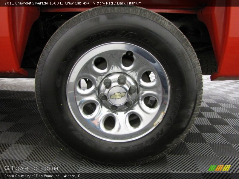 Victory Red / Dark Titanium 2011 Chevrolet Silverado 1500 LS Crew Cab 4x4