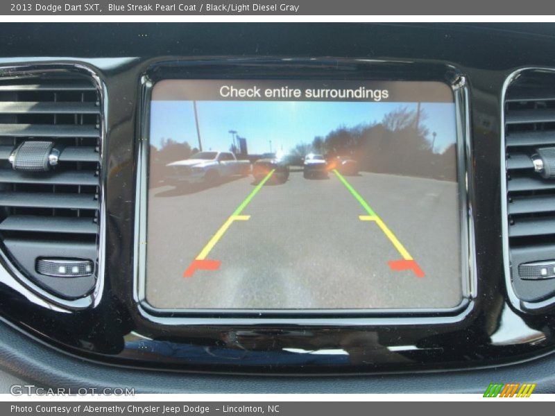 Blue Streak Pearl Coat / Black/Light Diesel Gray 2013 Dodge Dart SXT
