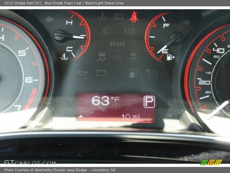 Blue Streak Pearl Coat / Black/Light Diesel Gray 2013 Dodge Dart SXT