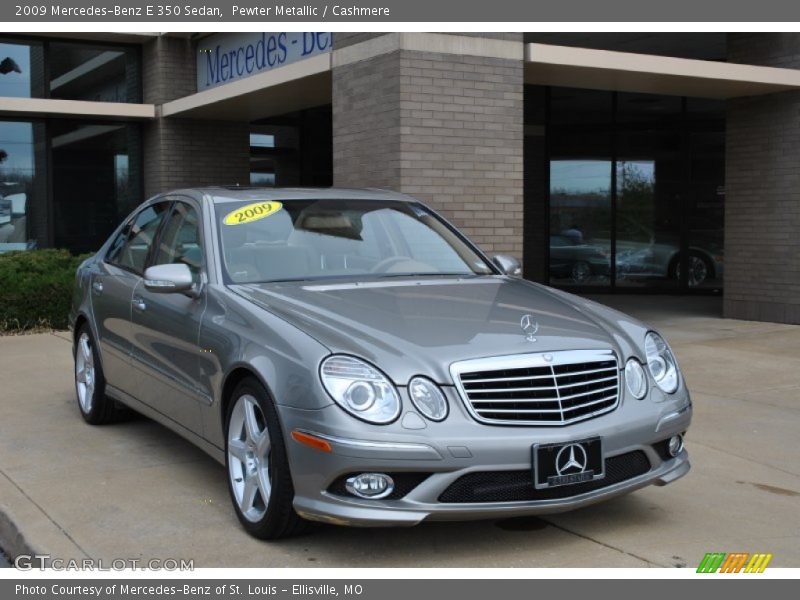 Pewter Metallic / Cashmere 2009 Mercedes-Benz E 350 Sedan