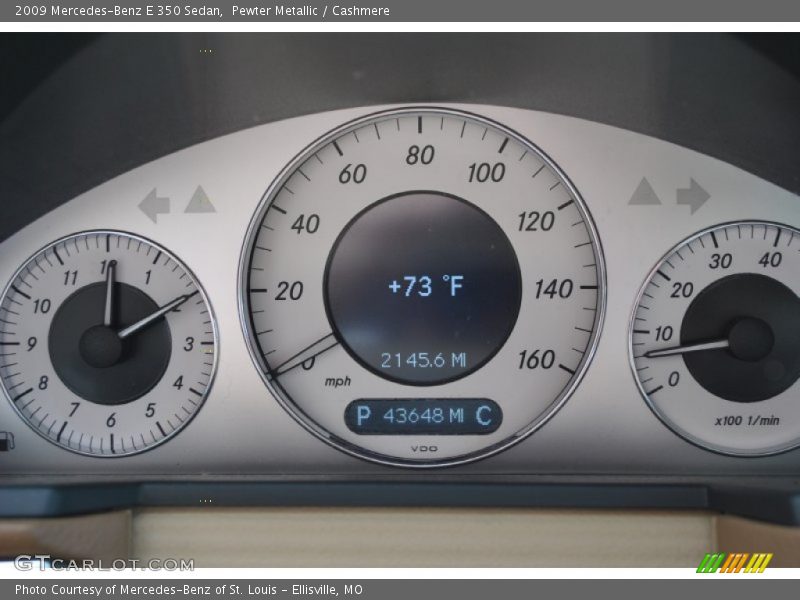 Pewter Metallic / Cashmere 2009 Mercedes-Benz E 350 Sedan