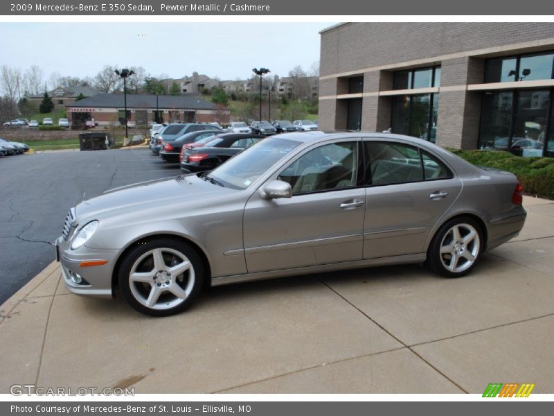 Pewter Metallic / Cashmere 2009 Mercedes-Benz E 350 Sedan
