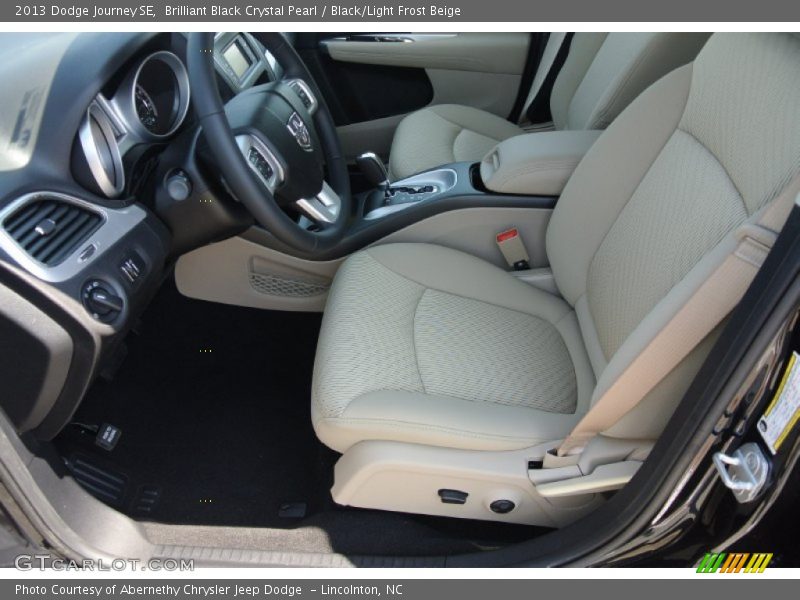 Brilliant Black Crystal Pearl / Black/Light Frost Beige 2013 Dodge Journey SE
