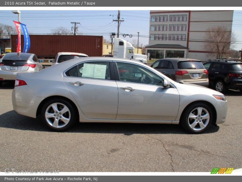 Palladium Metallic / Taupe 2010 Acura TSX Sedan