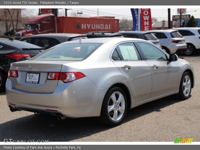 Palladium Metallic / Taupe 2010 Acura TSX Sedan