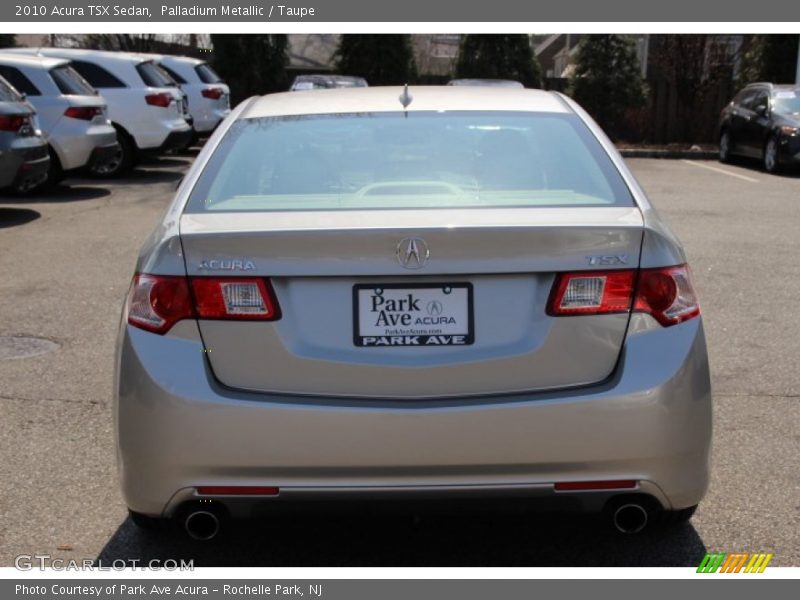 Palladium Metallic / Taupe 2010 Acura TSX Sedan