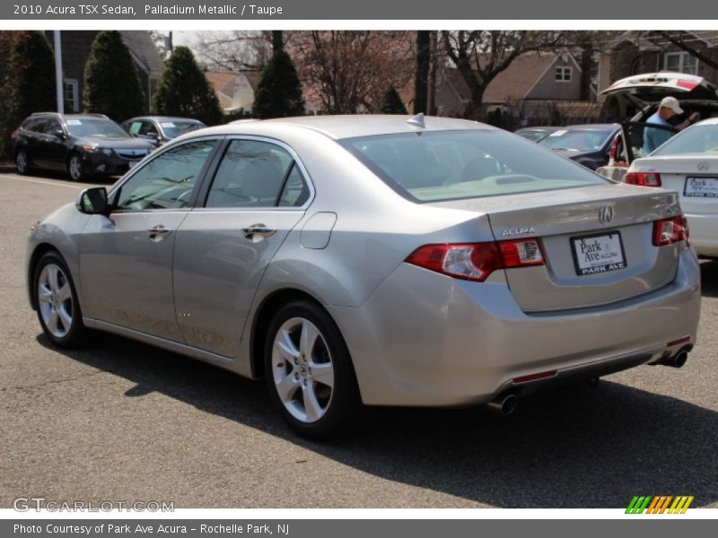 Palladium Metallic / Taupe 2010 Acura TSX Sedan