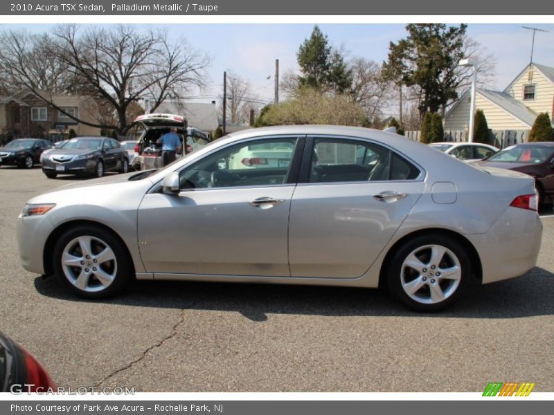 Palladium Metallic / Taupe 2010 Acura TSX Sedan