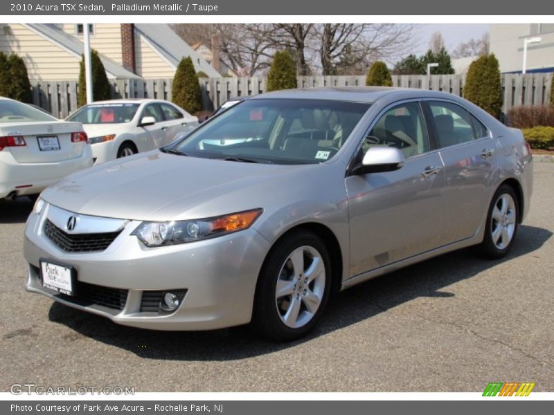 Palladium Metallic / Taupe 2010 Acura TSX Sedan