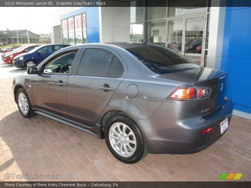 Graphite Gray Pearl / Black 2010 Mitsubishi Lancer ES