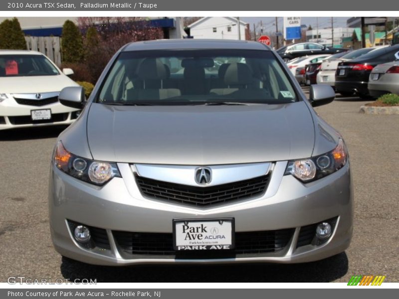 Palladium Metallic / Taupe 2010 Acura TSX Sedan