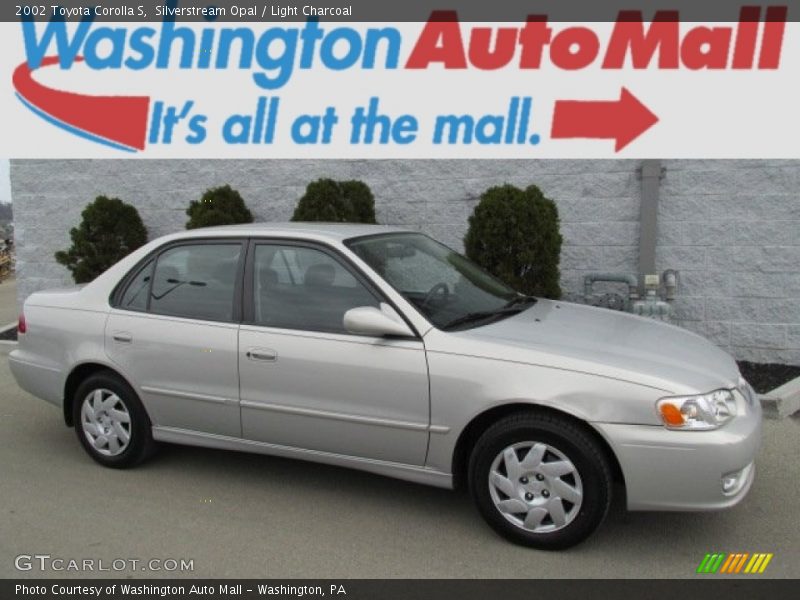 Silverstream Opal / Light Charcoal 2002 Toyota Corolla S