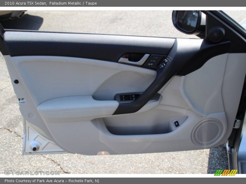 Palladium Metallic / Taupe 2010 Acura TSX Sedan