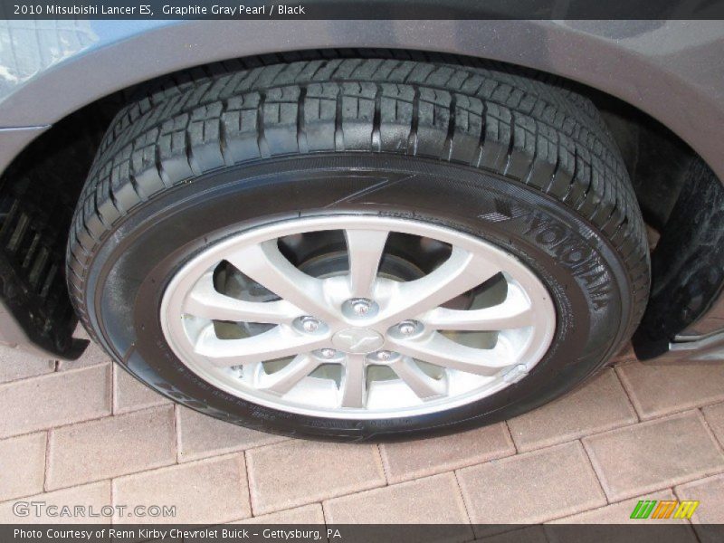 Graphite Gray Pearl / Black 2010 Mitsubishi Lancer ES
