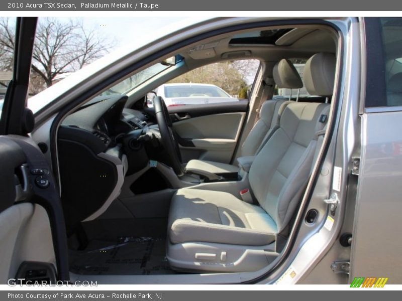 Palladium Metallic / Taupe 2010 Acura TSX Sedan