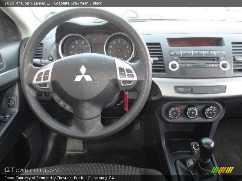 Graphite Gray Pearl / Black 2010 Mitsubishi Lancer ES