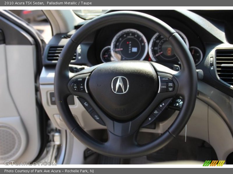 Palladium Metallic / Taupe 2010 Acura TSX Sedan