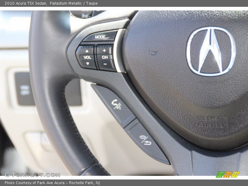 Palladium Metallic / Taupe 2010 Acura TSX Sedan