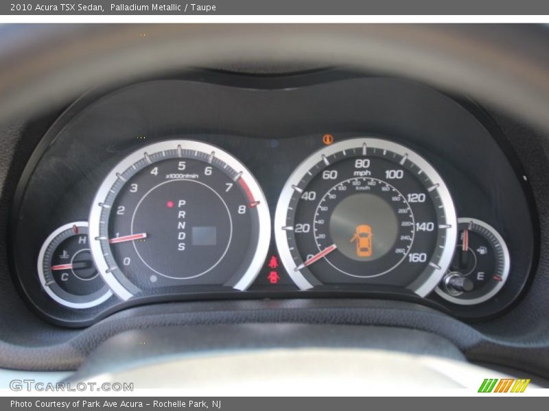 Palladium Metallic / Taupe 2010 Acura TSX Sedan