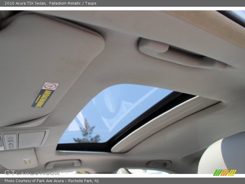 Palladium Metallic / Taupe 2010 Acura TSX Sedan
