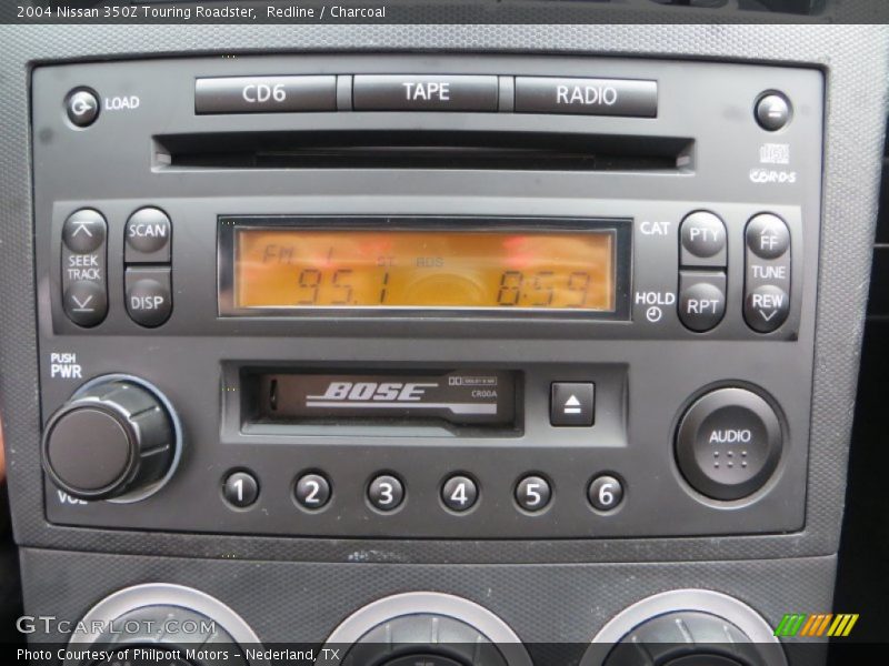 Redline / Charcoal 2004 Nissan 350Z Touring Roadster