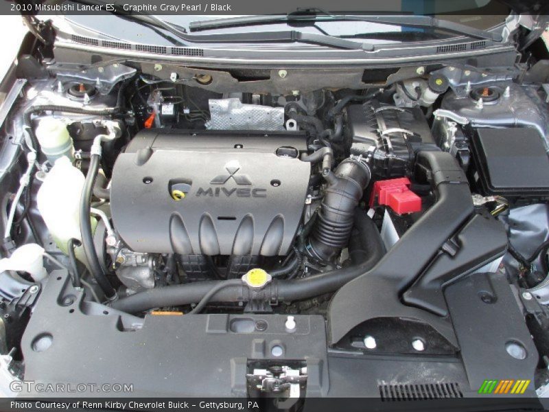 Graphite Gray Pearl / Black 2010 Mitsubishi Lancer ES