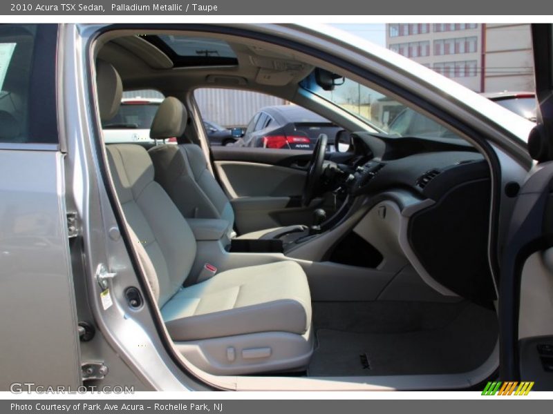 Palladium Metallic / Taupe 2010 Acura TSX Sedan