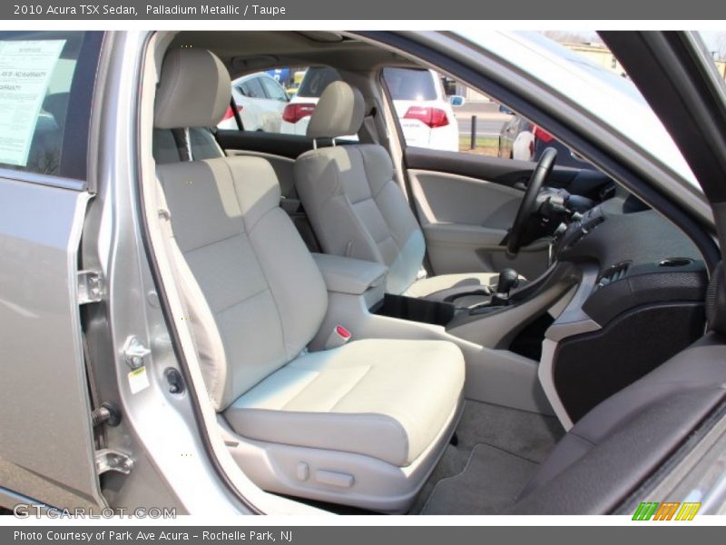 Palladium Metallic / Taupe 2010 Acura TSX Sedan